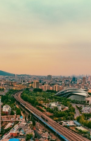 天空-建筑-视角-色彩-氛围 图片素材