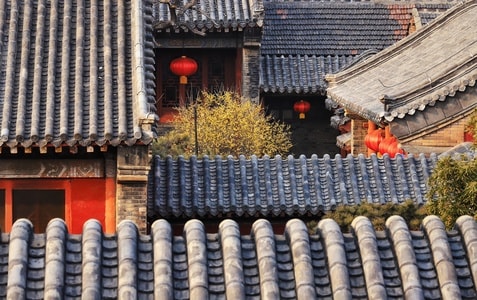 色彩-古建-腊梅-纪实-房屋 图片素材