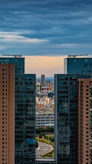 70周年城市-建筑-城市-视角-爬楼 图片素材