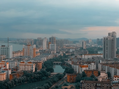 城市-iphone-xs-手机摄影-天气 图片素材