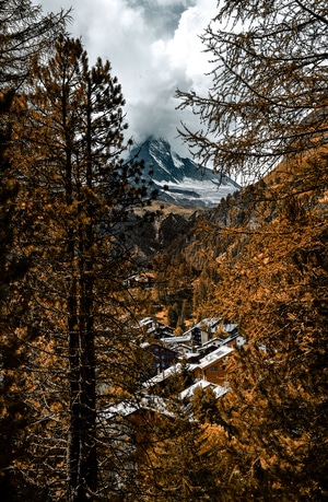 自然-旅行-山谷-采尔马特-阿尔卑斯山 图片素材