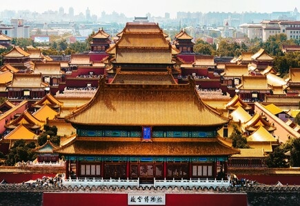 建筑-鸟瞰-故宫博物院-紫禁城-古建筑 图片素材