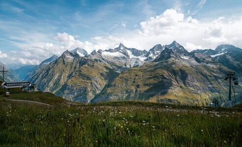 马特洪峰-阿尔卑斯山-山谷-采尔马特-旅行 图片素材