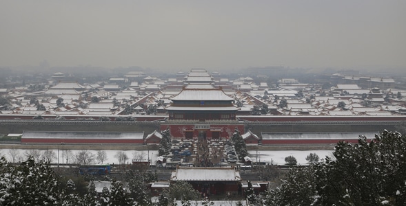 你好2020-初雪-故宫-雪景-风光 图片素材