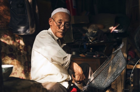 旅游-新疆-老人-男人-男性 图片素材