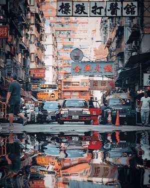 街头-纪实-城市-街景-拼图游戏 图片素材