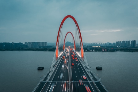 杭州-之江大桥-风光-桥-桥梁 图片素材