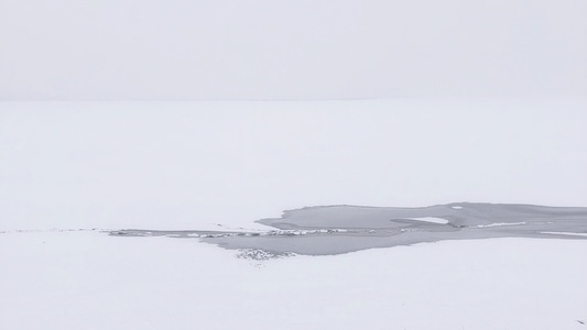 冬季-雪-大坝-水库-自然 图片素材