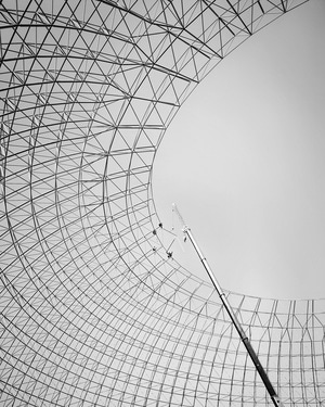 现代建筑-黑白-金属结构-形状-建筑 图片素材