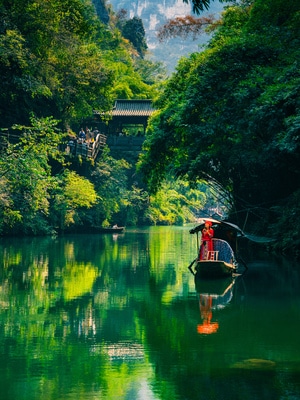 风景-人文-色彩-旅游-三峡人家 图片素材