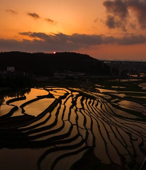 色彩-山-日出日落-风景-旅行 图片素材