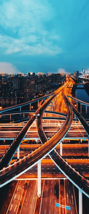 宁波市-城市-航拍-夜景-城市 图片素材