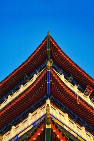 蓝-上帝视角-盛世华年-城市-风景 图片素材