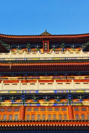美景-城市-盛世华年-上帝视角-古建筑 图片素材