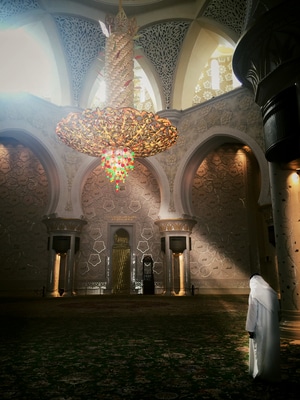 我要上封面-阿联酋-阿布扎比-清真寺-神秘 图片素材