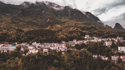 尘世烟火-山-云-风光-纪实 图片素材