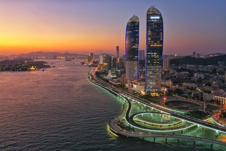 旅行、风光、人文-航拍风光-夜景-城市-城市风光 图片素材