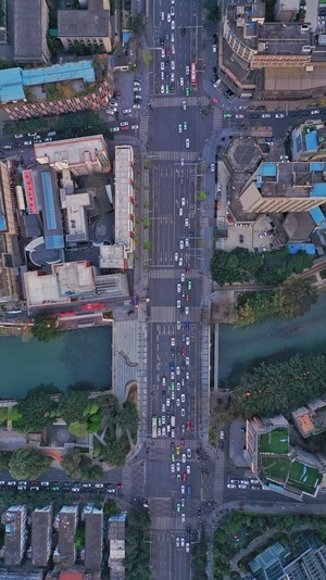 我要上封面-航拍风光-你好2020-看你的城市-道路 图片素材