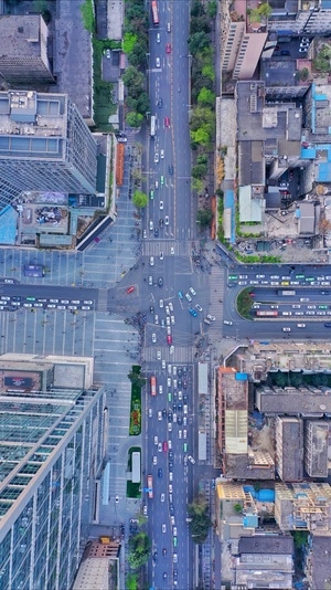 我要上封面-航拍风光-你好2020-看你的城市-道路 图片素材