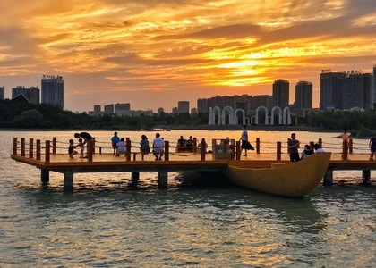 天气-人像-自然-城市-霞光 图片素材