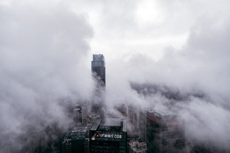 看你的城市-重庆-建筑-都市生活-平流雾 图片素材