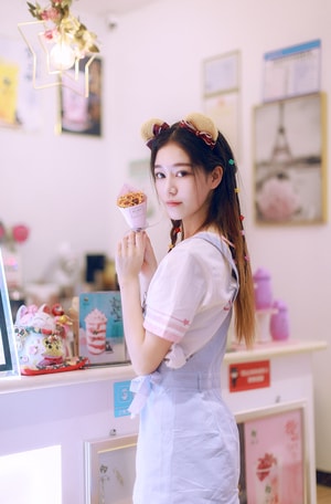 少女-清新-街拍-男友视角-可爱 图片素材