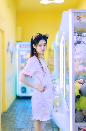 少女-清新-街拍-男友视角-可爱 图片素材