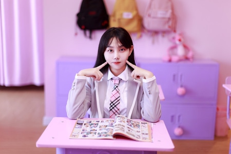 小清新-可爱-美女-少女-唯美 图片素材