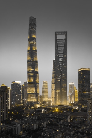 上海-陆家嘴-城市-夜景-城市 图片素材