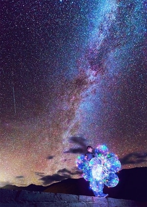 旅行-川西-星空-延时摄影-星空 图片素材