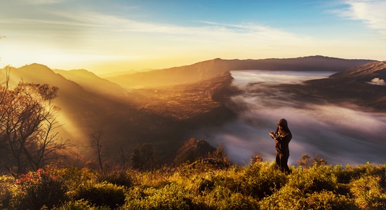 风光-旅行-布罗莫火山-印度尼西亚-自然 图片素材