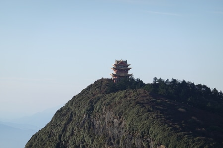 金顶-山-山峰-金顶-山顶 图片素材