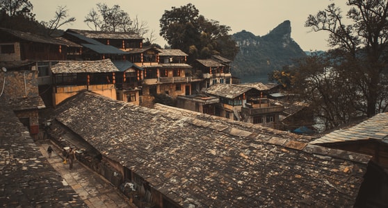 旅行-风景-秋天-古镇-古镇 图片素材