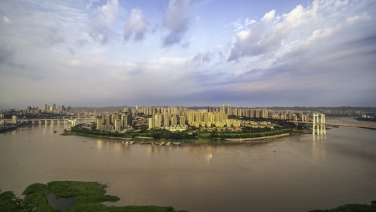 摄影-城市-烈日-重庆-美景 图片素材