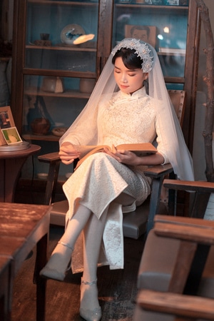 人像-旗袍婚纱-福州婚纱摄影-时光日记-女人 图片素材