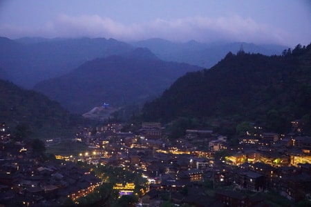 贵州-千户苗寨-风光-风景-山峰 图片素材