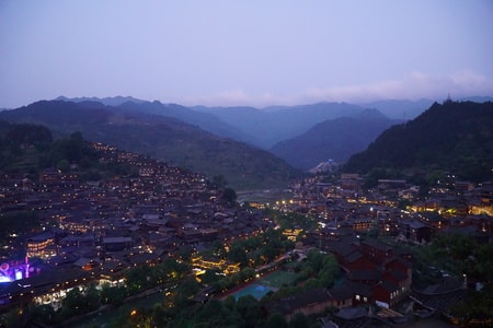 贵州-千户苗寨-风光-风景-山峰 图片素材