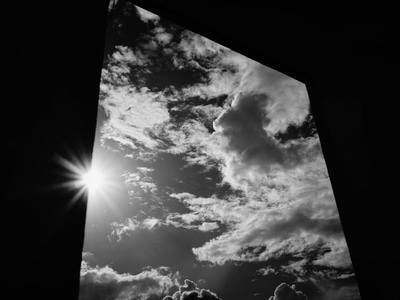 阳光-天空-云-云朵-窗口 图片素材