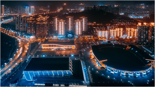 城-夜景-城市-城市风光-夜景 图片素材