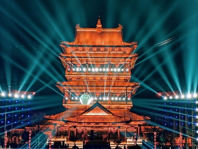 你好2020-手机摄影-建筑-夜景-城市 图片素材