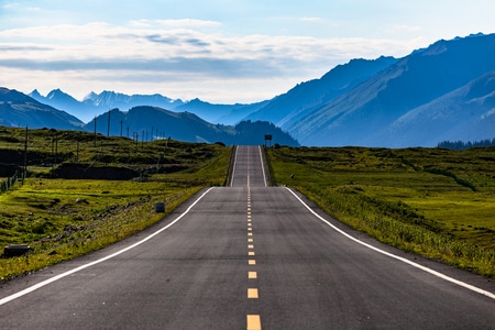 风光-独库公路-旅行-独库公路-道路 图片素材