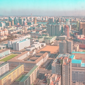 建筑-马卡龙色调-朝鲜-在路上-城市 图片素材