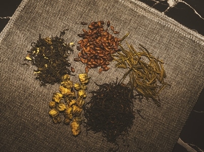 静物-茶-蜂窝-茶-茶叶 图片素材
