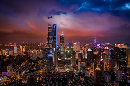 shanghai-魔都-网红-上海-城市天际线 图片素材