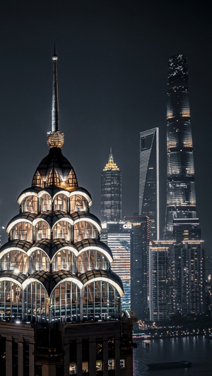 城市-航拍-大疆-上海-建筑 图片素材