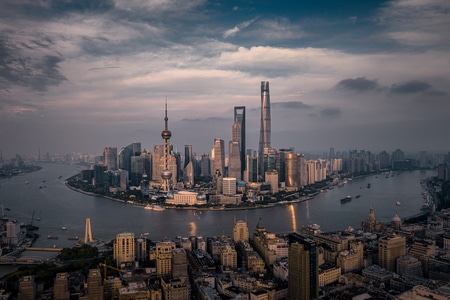 shanghai-打卡-结构-上首页-晴天 图片素材