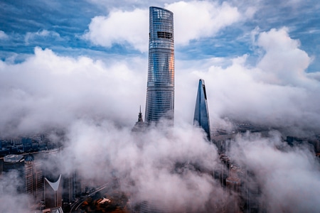 shanghai-城市天际线-魔都-网红-我要上封面 图片素材
