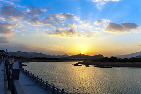 蓝-江河-风景-风光-河流 图片素材