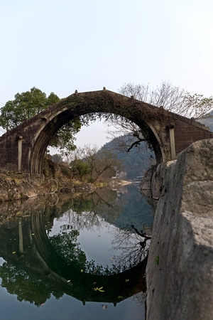 古桥-建筑-建筑-拱桥-桥 图片素材
