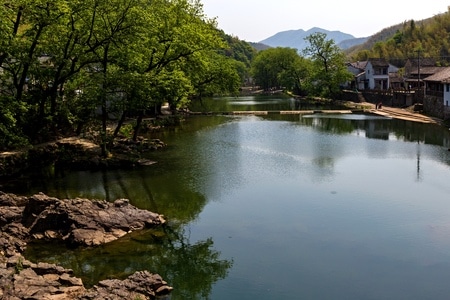 乡村-青山绿水-风景-湖-湖泊 图片素材
